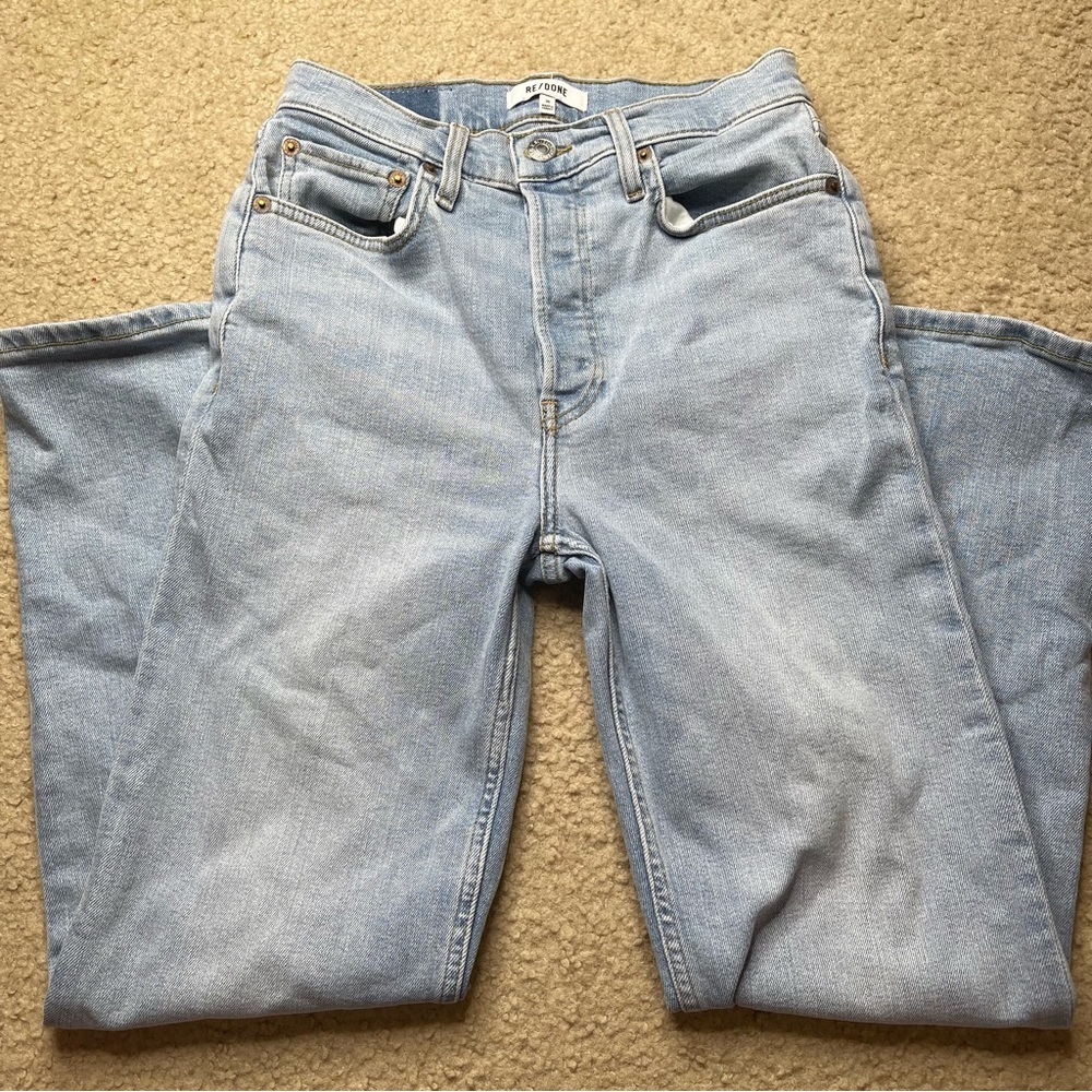 RE/DONE 70s Stove Pipe High Rise Jeans 163-3WSTV27/A blue - Picture 2 of 5